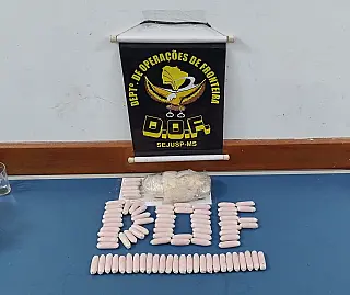 DOF prende homem com quase dois quilos de cloridrato de cocaína