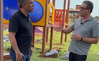 Cemar Arnal acompanha secretário em vistoria a obras no Parque