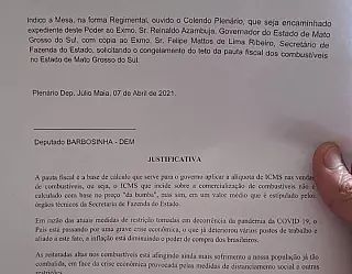 Após indicação de Barbosinha, Governo congela pauta fiscal de combustíveis no Estado