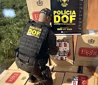 DOF apreende carga milionária de cigarros