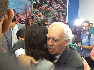 Vice-prefeito sainte, Odilon levou abraço de douradense a Délia