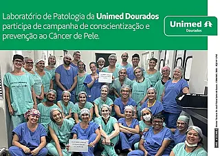 Laboratório de Patologia da Unimed Dourados participa de campanha de conscientização e prevenção