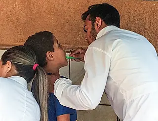 Odontologia da Unigran colabora com alunos da Casa Criança Feliz