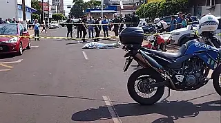 Homem morre atropelado por motociclista no centro