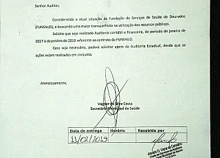 Secretário pede auditoria nas contas da Fundação de Saúde de Dourados
