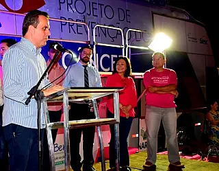 Ônibus da Cassems vem pra zerar fila da mamografia em Dourados