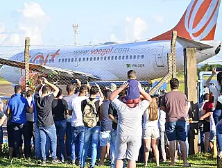Retomada da rota de voos da Gol se transforma em atração turística em Dourados
