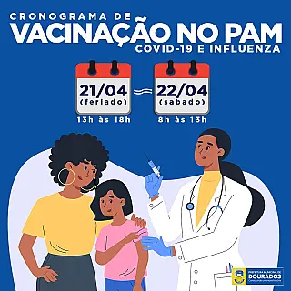 Sala de Vacinação do PAM atende neste feriadão