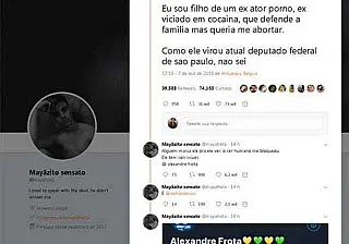 Filho de deputado eleito Alexandre Frota diz que o pai queria que ele fosse abortado