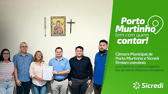 Sicredi firma convênio de consignados com Câmara Municipal