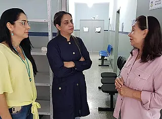 Prefeita confere atendimento de especialidades na Policlínica Infantil