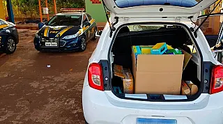 PRF apreende R$ 85 mil em celulares e também relógios, antenas e roteadores sem documentação fiscal