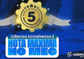 Curso de Economia da Unigran EAD é certificado