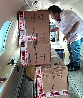 UCP começa enviar medicamentos, água e mantimentos para o RS
