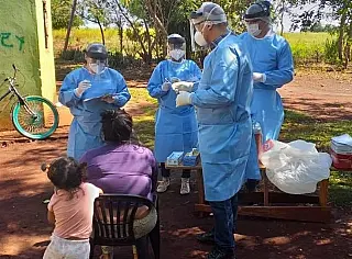 Força-tarefa intensifica testagem em casos suspeitos da Covid-19 nas aldeias de Dourados