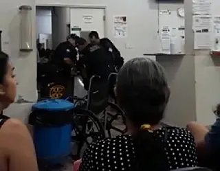VÍDEO: Guardas municipais agridem rapaz na frente de pacientes da UPA