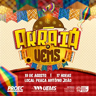 Arraiá da UEMS será no dia 19 de agosto em Dourados