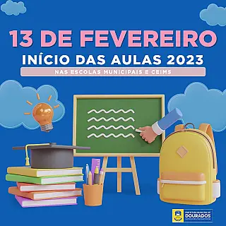 Aulas nas escolas municipais e CEIMs começam dia 13 de fevereiro
