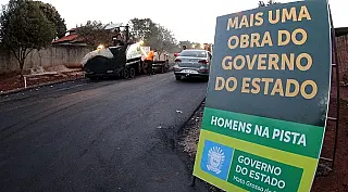 Obras de pavimentação asfáltica em Mato Grosso do Sul no valor de R$ 7 milhões é divulgada pelo gove