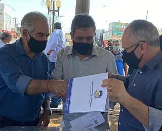 Cemar tem ação reconhecida em agenda de obras com o governador em Dourados