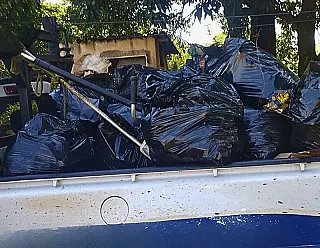 Prefeitura retira 20 toneladas de lixo na Reserva Indígena