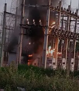 Após explosão, Coxim fica sem energia elétrica
