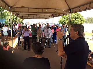 Ao entregar obras, Murilo fala em gratidão e diz que política não é profissão