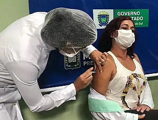 MS lidera vacinação contra a Covid no país, com mais de 44 mil imunizados