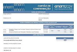 Primeiro dia de prova será no próximo domingo