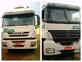 Caminhões 'dublê' são encontrados em rodovia de Ponta Porã