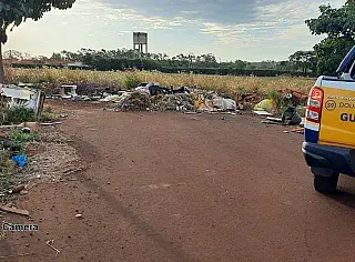 Após denúncia, Guarda Ambiental fiscaliza descarte irregular de entulhos em Dourados