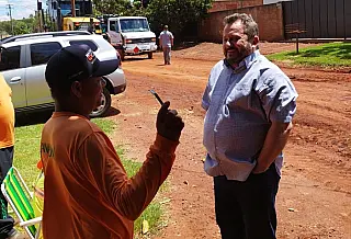 Laudir intervém para garantir continuidade do asfalto