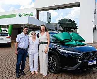 Corolla Cross sai para associada Sicredi de Ponta Porã