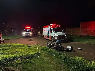 Pedestre morre após ser atropelado por moto