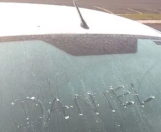 Internautas registram imagens da geada em vários ângulos