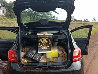 Dof persegue traficante por 10 km e recupera 270 quilos de maconha