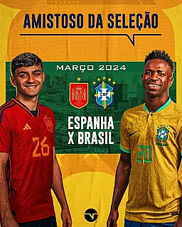 Brasil encara a Espanha em amistoso com combate ao racismo