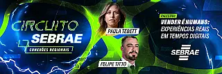 Sebrae: palestras sobre vendas no digital trazem Felipe Titto e Paula Tebett a 5 municípios de MS