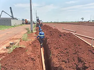 Sanesul realiza manutenção do sistema