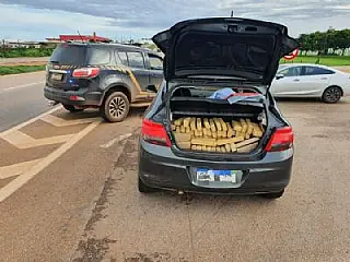 Carro com droga de Dourados é preso em MT