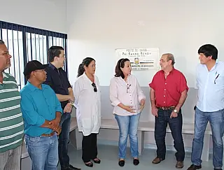Delia repassa obra do posto de saúde indígena para o governo federal
