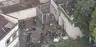 Helicóptero cai na Zona Oeste de SP, e 4 pessoas morreram