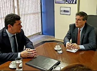 Murilo toma café com Sergio Moro e discute mais segurança na fronteira