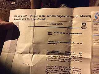 Promotor manda Câmara resolver problema de duplicidade em nome de rua