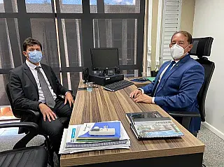 Prefeito e deputado Gerson Claro discutem infraestrutura para Costa Rica