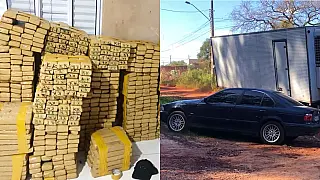 Cerca de 4 toneladas de maconha e BMW são apreendidas em centro de distribuição de drogas