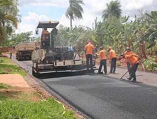 Obras de drenagem e asfalto na região do Monte Líbano estão em fase final