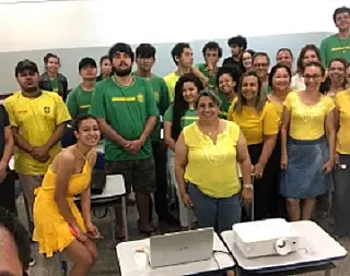 Alunos do CEEP reforçam campanha