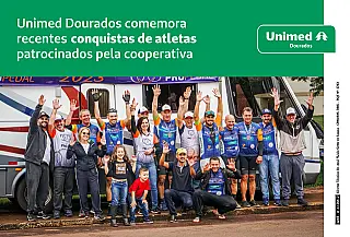 Unimed Dourados comemora recentes conquistas de atletas patrocinados pela cooperativa