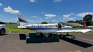 Avião com 400 kg de cocaína é interceptado em SP